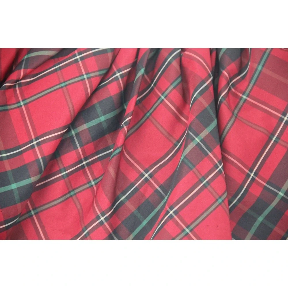 Ralph Lauren Baby Girls Tafetta Skirt Size 12 Months Holiday Red Plaid Lined #13